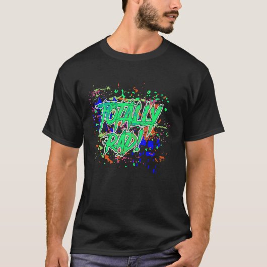 Totally Rad 80's Paint Splash Cute Creatives Tシャツ (正面)