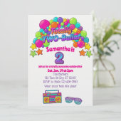 Totally Two-bullar, 80s Colorful 2nd Birthday 招待状 (スタンド正面)