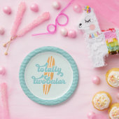 Totally Twobular サーフビーチ 2歳の誕生日 ペーパープレート (パーティー)