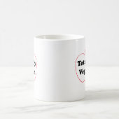 「Totally Vegan」モチーフ入りセラミックマグ コーヒーマグカップ (中央)