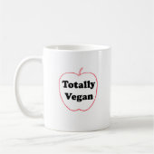 「Totally Vegan」モチーフ入りセラミックマグ コーヒーマグカップ (左)
