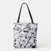 Toteバッグの白黒 トートバッグ (裏面)