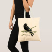 Tote熱狂するなカラスの女性 トートバッグ (正面(商品))