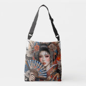 TOTE - 和装の女性 クロスボディバッグ (正面)