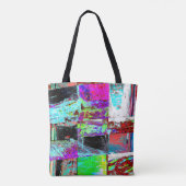 Tote – Abstract Grid トートバッグ (裏面)