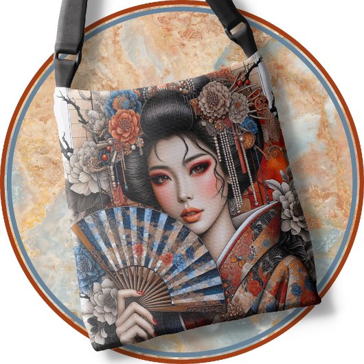 TOTE - Asian Woman in Traditional Attire クロスボディバッグ