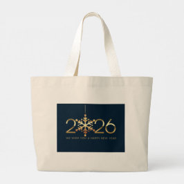 Tote Bag-あけましておめでとうございます 2026 ラージトートバッグ