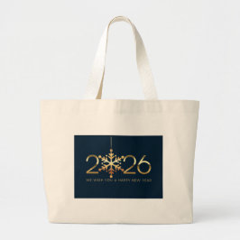 Tote Bag-あけましておめでとうございます 2026 ラージトートバッグ