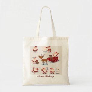 Tote Bag オーダーメイド サンタ&フレンド クリスマス トートバッグ