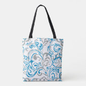 Tote bag-abstract blue トートバッグ (裏面)