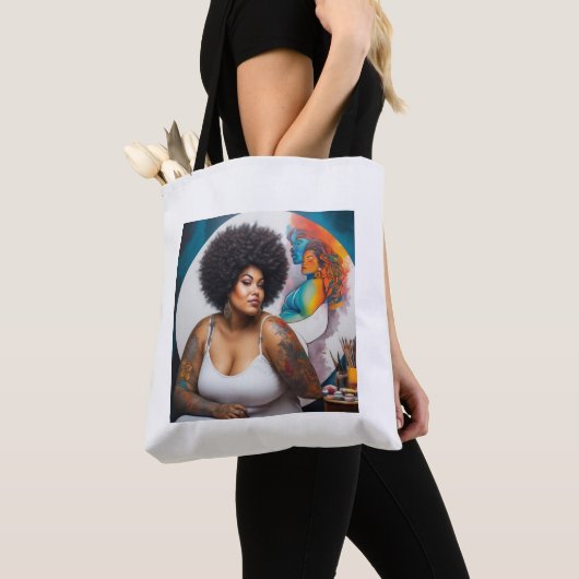 tote bag afro トートバッグ (クローズアップ)