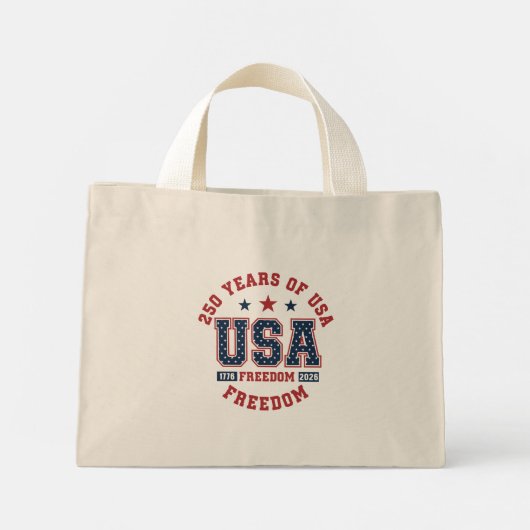 Tote Bag-American Independence Tote Bag ミニトートバッグ (裏面)