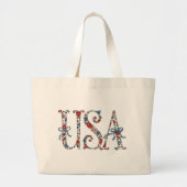 Tote Bag-American Independence Tote Bag ラージトートバッグ (正面)