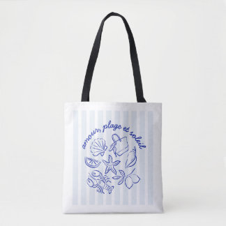 Tote Bag – Amour, Plage & Soleil トートバッグ