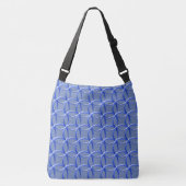 Tote Bag (ao) - 青いリングが絡み合う クロスボディバッグ (正面)