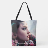 Tote Bag beautiful woman トートバッグ (裏面)