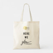 Tote bag blanc - Here we glow - Beautyncare トートバッグ (裏面)