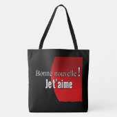 Tote Bag Bonne nouvelle ! je t'aime トートバッグ (正面)