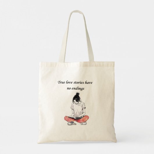 Tote Bag - Book Reader Gift トートバッグ (裏面)