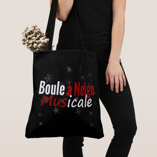 Tote Bag Boule à neige musicale トートバッグ (クローズアップ)