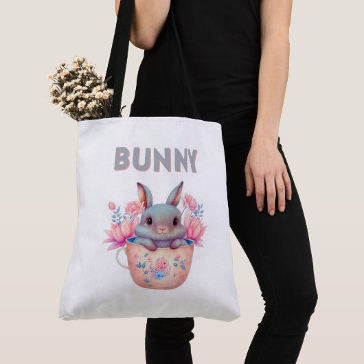 Tote Bag Bunny トートバッグ (クローズアップ)