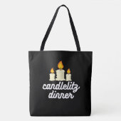 Tote Bag candlelit dinner トートバッグ (正面)
