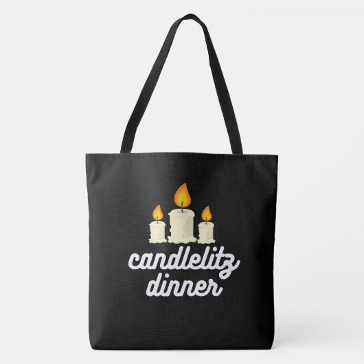 Tote Bag candlelit dinner トートバッグ (正面)