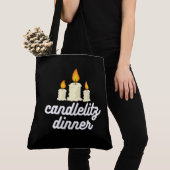 Tote Bag candlelit dinner トートバッグ (クローズアップ)