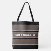 Tote Bag can't make it トートバッグ (正面)