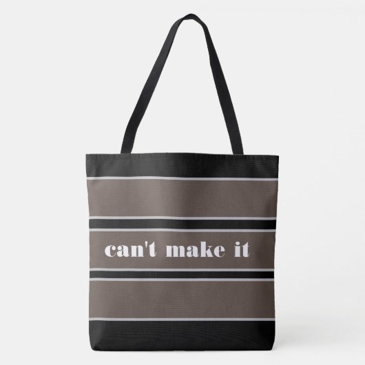 Tote Bag can't make it トートバッグ (正面)