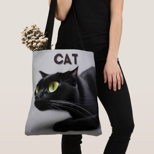 Tote Bag cat トートバッグ (クローズアップ)