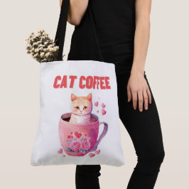 Tote Bag Cat Caffee トートバッグ