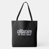 Tote Bag Célibataire je suis bien トートバッグ (正面)