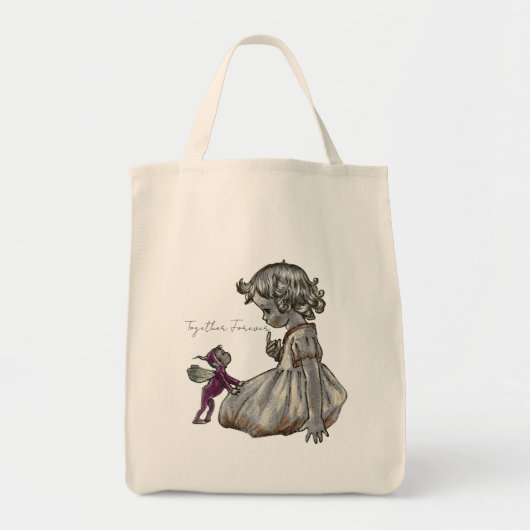 Tote Bag Child Fairy Together Forever   トートバッグ (正面)