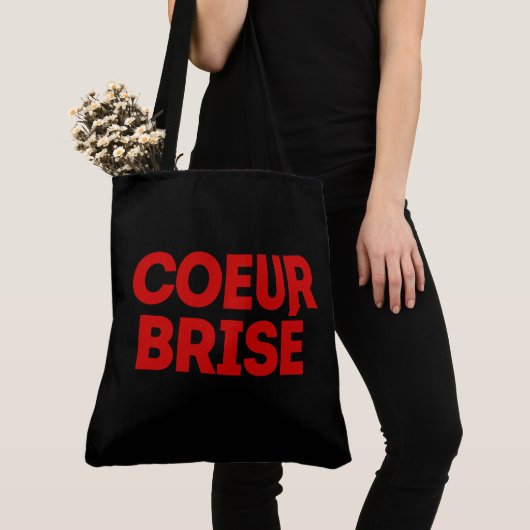 Tote Bag Coeur Brisé トートバッグ (クローズアップ)