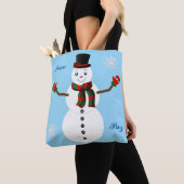 tote bag de hombre de nieve トートバッグ (クローズアップ)