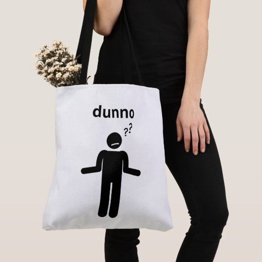 Tote Bag dunno トートバッグ (クローズアップ)