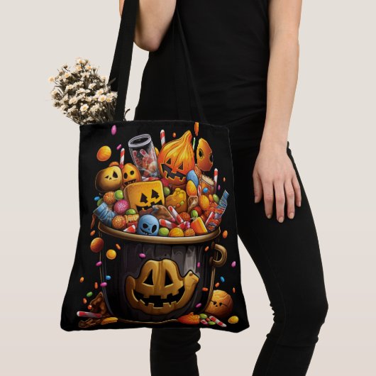 Tote Bag Enchanted Halloween Candies トートバッグ (クローズアップ)