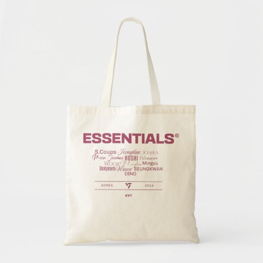 Tote Bag ESSENTIALS carat edition - Kpop fanmade トートバッグ (正面)