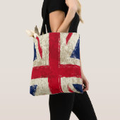 Tote bag femme. Drapeau Anglais トートバッグ (クローズアップ)
