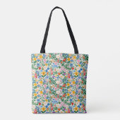 Tote Bag - Floral Flower Pattern. トートバッグ (裏面)