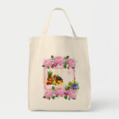 Tote Bag Floral Fruit トートバッグ (正面)