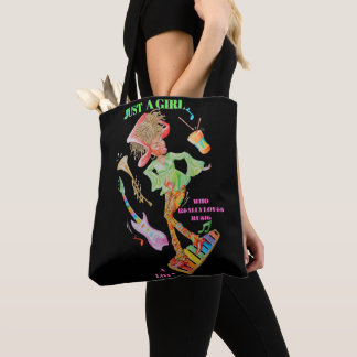 Tote Bag for Girls Who Really Loves Music トートバッグ