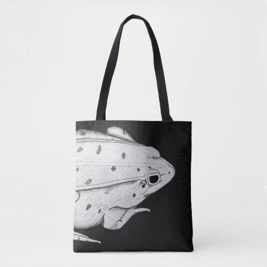 Tote bag Frog Art, realistic illustration トートバッグ (正面)
