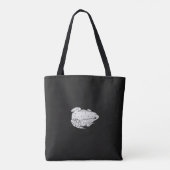 Tote bag Frog Art, realistic illustration トートバッグ (裏面)