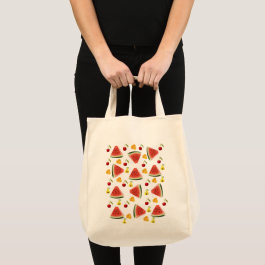Tote Bag Fruit Watermelon トートバッグ (正面(商品))