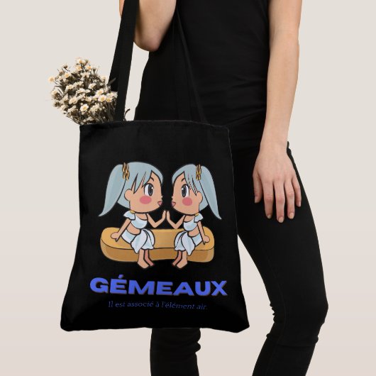 Tote Bag Gémeaux トートバッグ (クローズアップ)