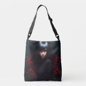 Tote Bag girl black hair クロスボディバッグ (裏面)