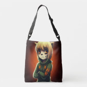 Tote Bag Girl Green Sweater クロスボディバッグ (裏面)