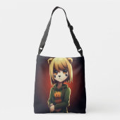 Tote Bag Girl Green Sweater クロスボディバッグ (裏面)